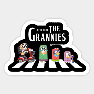 Bluey Here Come The Grannies Sticker